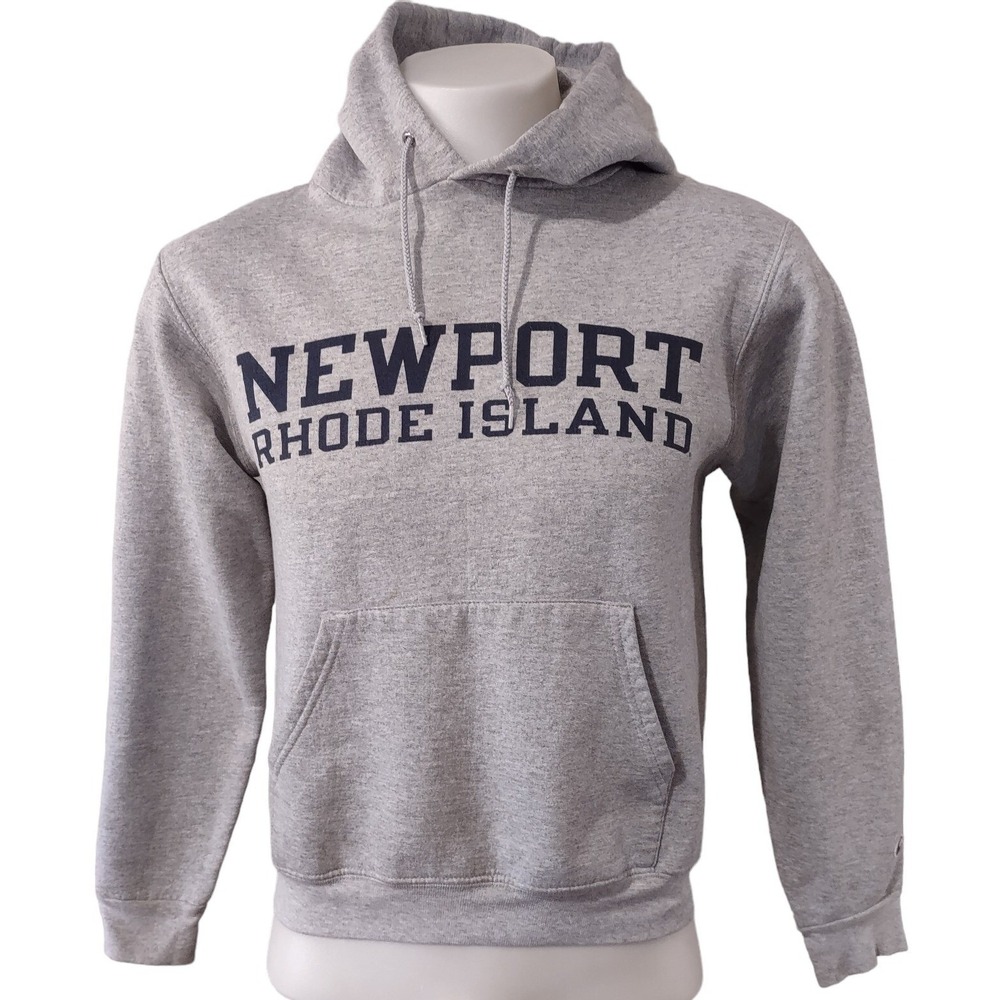Vintage Newport Rhode Island Champion Hoodie Size S Gray Sweatshirt‎ Pocket